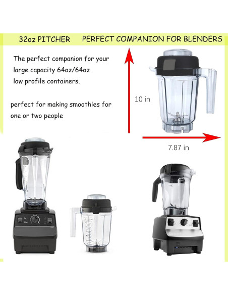 Jarra de licuadora 0.9L Vitamix 5200 4500 5000 6300 7500