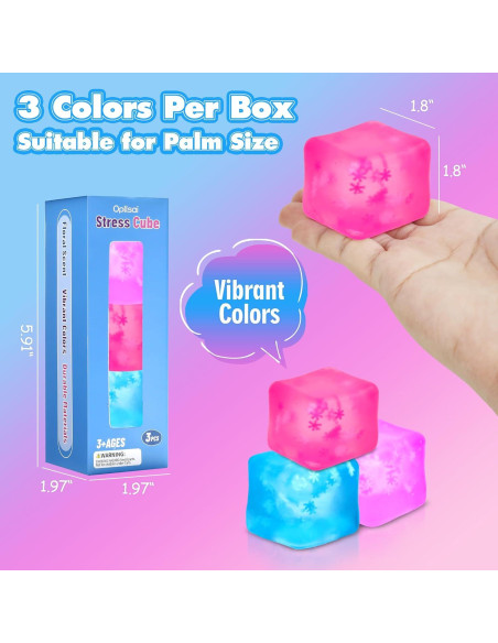 Cubo Antiestrés Opllsai 3 Pack - Alivio para Adultos y Niños Cubo Antiestrés Opllsai 3 Pack - Alivio para Adultos y Niños