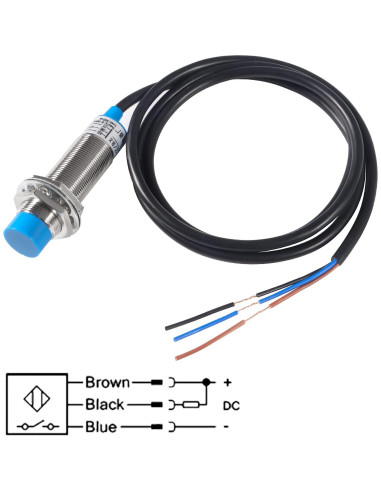 3 Pcs Sensor de Proximidad Inductivo DORHEA LJ18A3-8-Z/BX 8mm