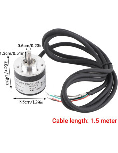Encoder Rotativo Incremental LiebeWH 600P/R 5-24V 38x35.5mm 2