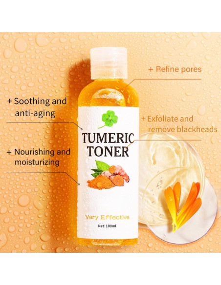 Tónico Facial de Cúrcuma Evolvique 159g - Hidratante y Anti-Envejecimiento Tónico Facial de Cúrcuma Evolvique 159g - Hidratante y Anti-Envejecimiento