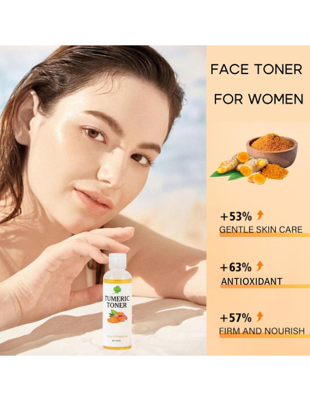 Tónico Facial de Cúrcuma Evolvique 159g - Hidratante y Anti-Envejecimiento Tónico Facial de Cúrcuma Evolvique 159g - Hidratante y Anti-Envejecimiento