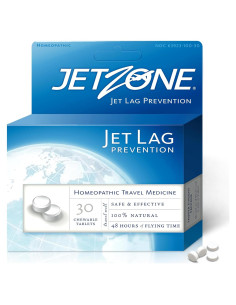 JetZone Remedio Homeopático para Jet Lag - 30 Masticables