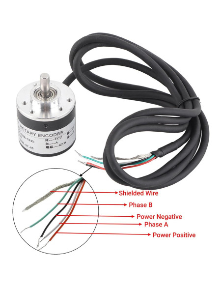 Encoder Rotativo Incremental LiebeWH 600P/R 5-24V 38x35.5mm Encoder Rotativo Incremental LiebeWH 600P/R 5-24V 38x35.5mm