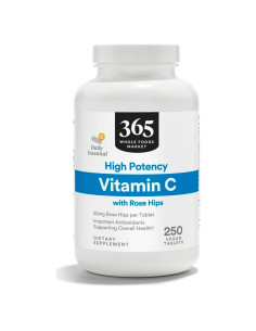Vitamina C 365 Whole Foods Market con Escaramujo 250 Tabletas