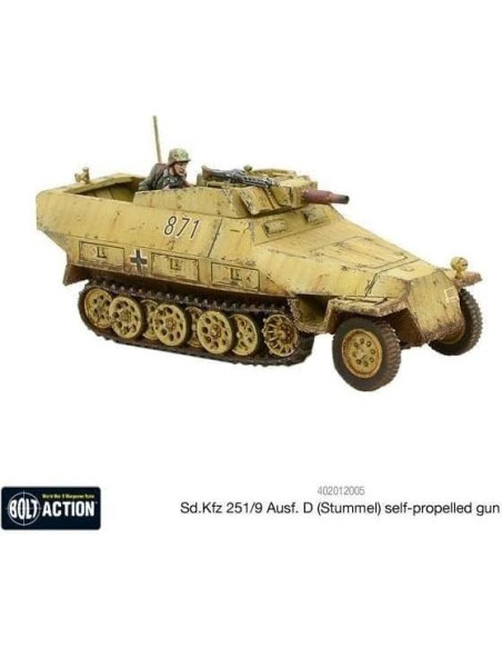 Modelo plástico Sd.Kfz 251/9 Ausf D Warlord Games 28mm Modelo plástico Sd.Kfz 251/9 Ausf D Warlord Games 28mm