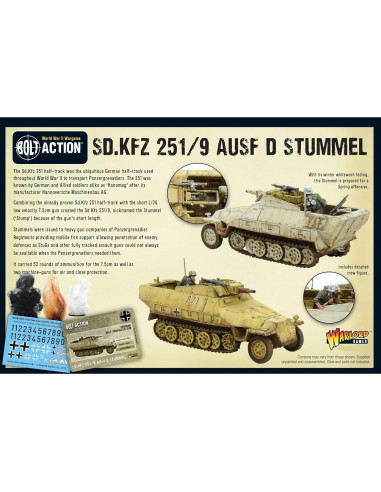 Modelo plástico Sd.Kfz 251/9 Ausf D Warlord Games 28mm