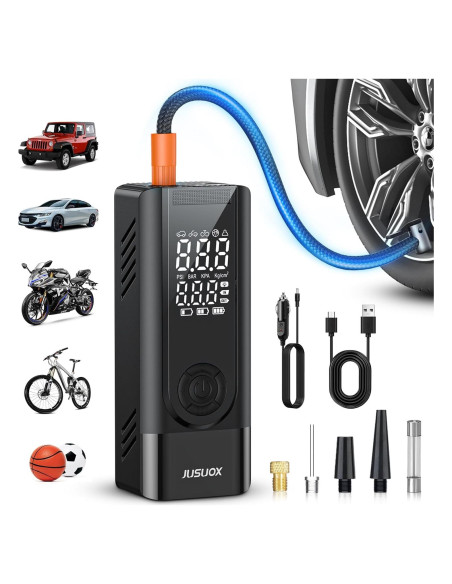 Compresor de Aire JUSUOX CZK-5642 150 PSI Portátil Inalámbrico Compresor de Aire JUSUOX CZK-5642 150 PSI Portátil Inalámbrico