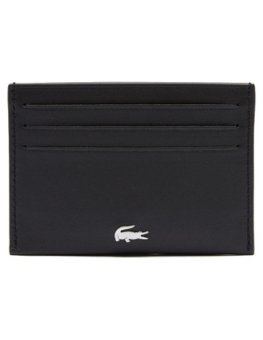 Portatarjetas de Crédito Lacoste Hombre Fitzgerald Cuero Negro