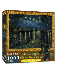 Rompecabezas MaxRenard 1000 Piezas Van Gogh Noche Estrellada