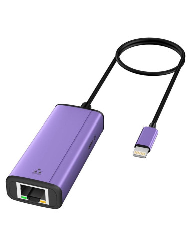 Adaptador Ethernet 2 en 1 IVSHOWCO para iPhone/iPad RJ45