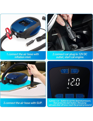 Bomba Eléctrica SUP Polotrag PTG-0125 20 PSI Portátil