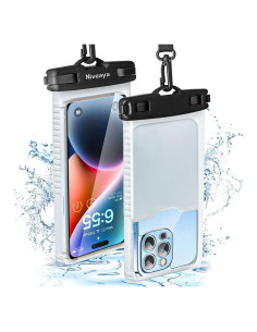 Funda impermeable Niveaya para iPhone hasta 7" 2Pack