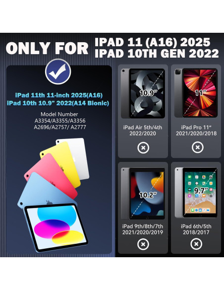 Funda Grifobes para iPad 11" A16 y 10.9" 10 Gen Azul Marino Funda Grifobes para iPad 11" A16 y 10.9" 10 Gen Azul Marino