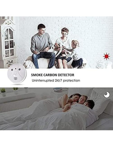 Paquete de 3 detectores de humo Lecoolife AJ-933