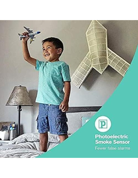 Paquete de 3 detectores de humo Lecoolife AJ-933 Paquete de 3 detectores de humo Lecoolife AJ-933