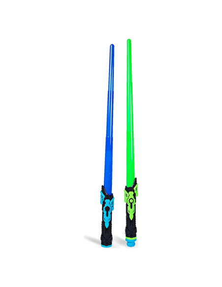 Conjunto de Sables de Luz Boley Doble - Azul y Verde 152 cm Conjunto de Sables de Luz Boley Doble - Azul y Verde 152 cm