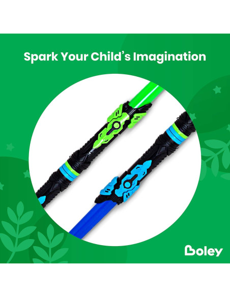 Conjunto de Sables de Luz Boley Doble - Azul y Verde 152 cm Conjunto de Sables de Luz Boley Doble - Azul y Verde 152 cm