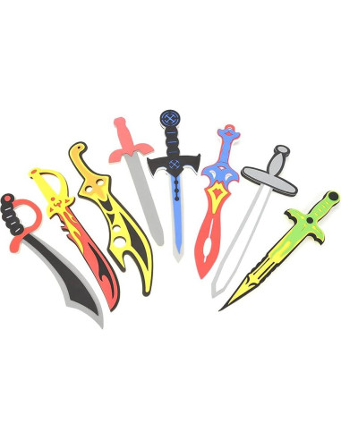 Juego de Espada y Escudo de Espuma PowerTRC 12 Piezas