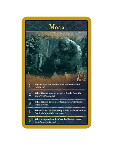 Juego de Preguntas Top Trumps El Señor de los Anillos