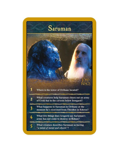 Juego de Preguntas Top Trumps El Señor de los Anillos