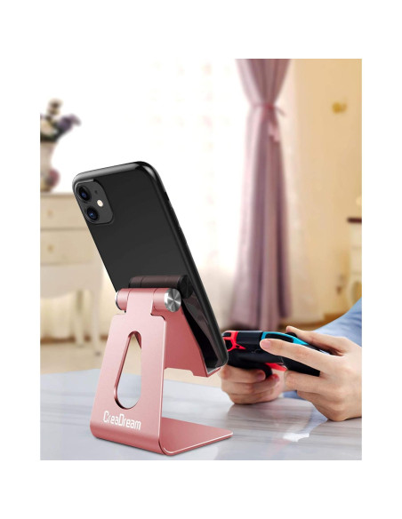 CreaDream Soporte Ajustable para Teléfono Móvil Oro Rosa CreaDream Soporte Ajustable para Teléfono Móvil Oro Rosa