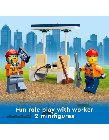 LEGO City Excavadora de Construcción 60385 Juguete 148 Piezas