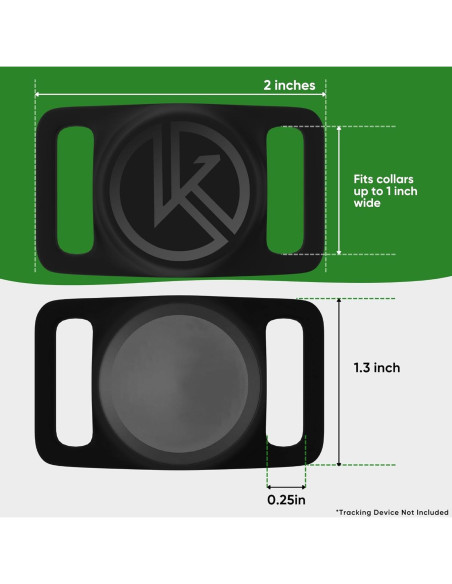 Soporte para Collar de Perro Kitty Kompass 2022 - Negro Soporte para Collar de Perro Kitty Kompass 2022 - Negro