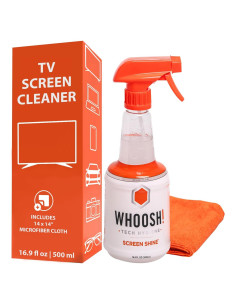 Limpiador de Pantallas WHOOSH! Pro 500 ml con Paño Microfibra