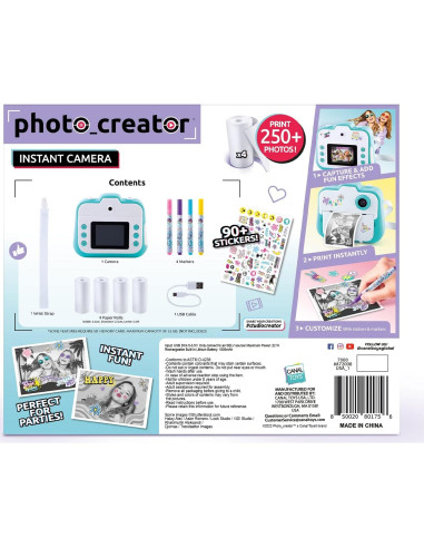 Cámara Instantánea Canal Toys Photo Creator - 12 MP, Azul