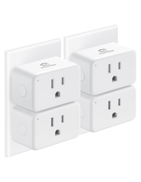 EIGHTREE Enchufe Inteligente WiFi Paquete de 4 Control Remoto EIGHTREE Enchufe Inteligente WiFi Paquete de 4 Control Remoto