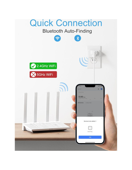 EIGHTREE Enchufe Inteligente WiFi Paquete de 4 Control Remoto EIGHTREE Enchufe Inteligente WiFi Paquete de 4 Control Remoto