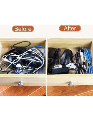 120 Bridas Reutilizables Mvyc 15,24 cm Organizador de Cables
