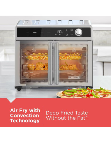 Horno Tostador de Aire BLACK+DECKER Crisp N Bake 12 en 1