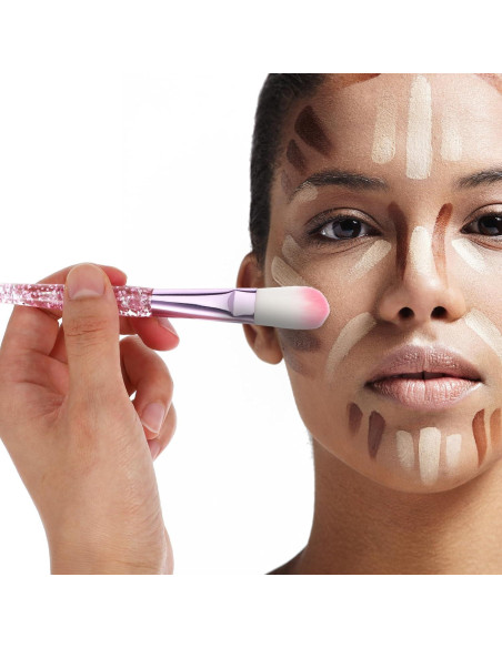 Juego de 15 Brochas de Maquillaje Rosa AOZUO 18 cm Juego de 15 Brochas de Maquillaje Rosa AOZUO 18 cm