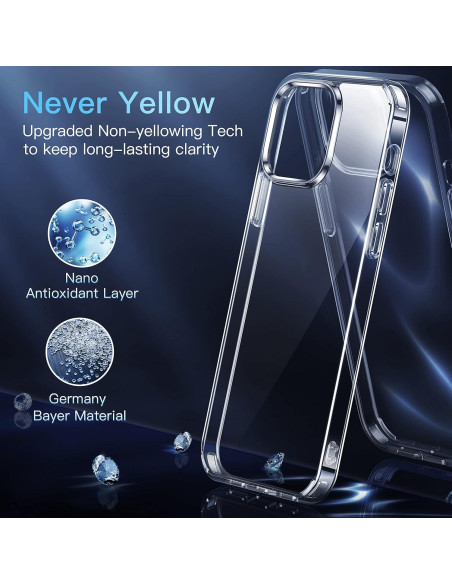 Funda Transparente CASEKOO para iPhone 13 Pro Max 6.7"