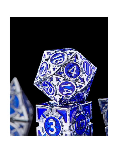 Conjunto de Dados Metálicos D&D Aiyouyue D20 D4 D12 D10 D8