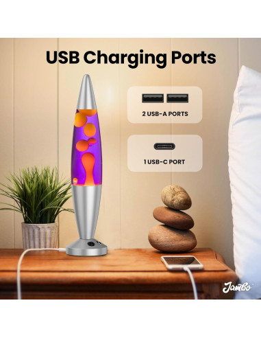 Lámpara Líquida Jambo 40 cm USB Apagado Automático