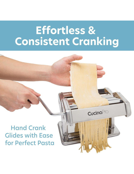 Máquina de Pasta CucinaPro Clásica Manual con Accesorios Máquina de Pasta CucinaPro Clásica Manual con Accesorios