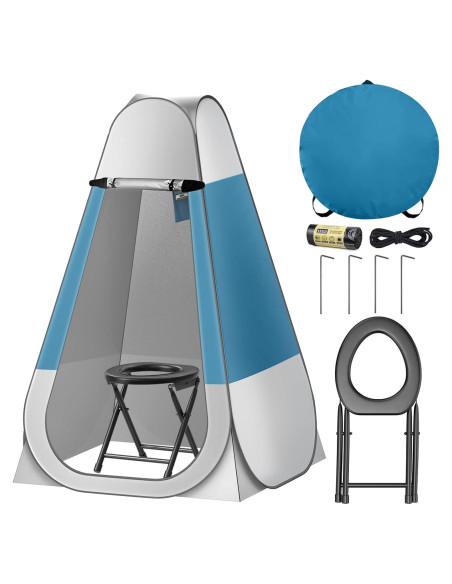 Inodoro Portátil CKE con Carpa de Privacidad Plegable Inodoro Portátil CKE con Carpa de Privacidad Plegable