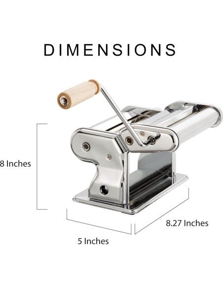 Máquina de Pasta Fante Clásica Manual con 9 Grosores Máquina de Pasta Fante Clásica Manual con 9 Grosores