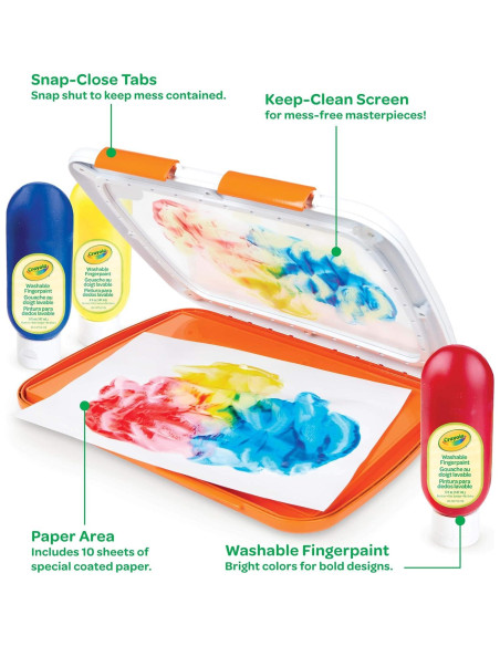 Set de Pintura con Dedos Crayola Lavable para Niños Set de Pintura con Dedos Crayola Lavable para Niños