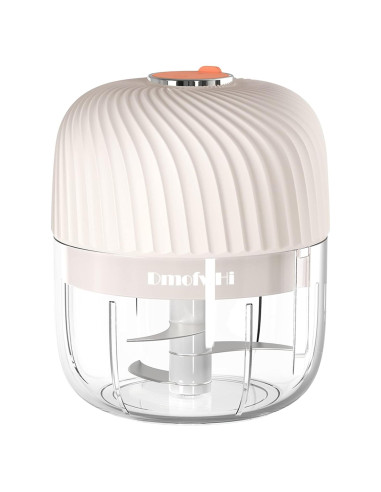 Picador de Ajo Eléctrico DmofwHi 250ml Inalámbrico USB Blanco