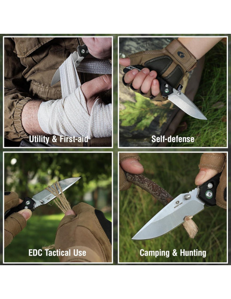 Cuchillo de bolsillo MOSSY OAK 10,16 cm plegable EDC Cuchillo de bolsillo MOSSY OAK 10,16 cm plegable EDC