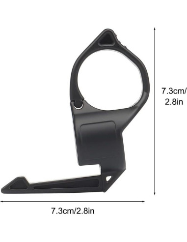 Anillo de Linterna Táctica MiOYOOW Soporte Portátil Negro