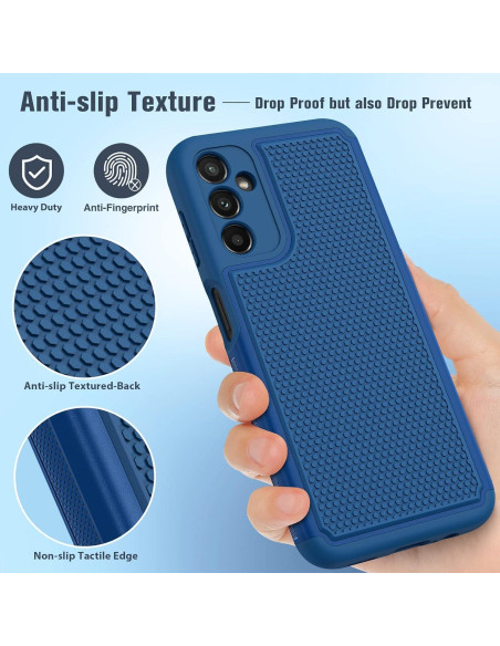 Funda Doble Capa FNTCASE para Samsung Galaxy A14 5G - Azul Funda Doble Capa FNTCASE para Samsung Galaxy A14 5G - Azul