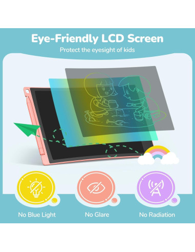 Tableta de Escritura LCD TECJOE 4 Pack 8.5" Colorida