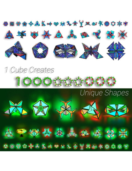 TOSY Pirámide Magnética Brillante - Juego de 2, 243 Imanes TOSY Pirámide Magnética Brillante - Juego de 2, 243 Imanes