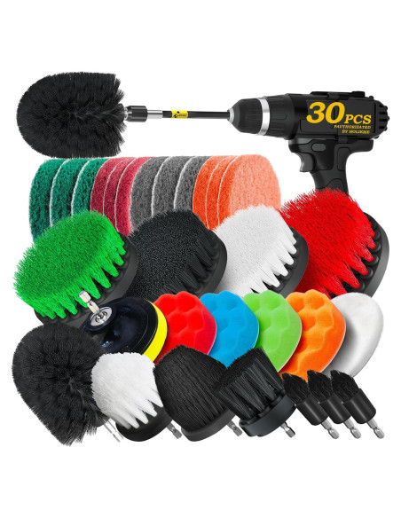 Conjunto de limpieza Holikme 30 piezas para taladro Conjunto de limpieza Holikme 30 piezas para taladro