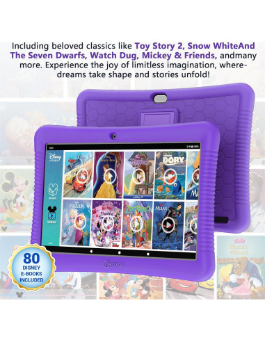 Tableta Contixo K102 10" para Niños con Funda Morado